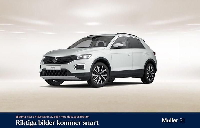 Vit Begagnad 2021 VW T-Roc Style SUV | 259 900 kr (Marknadspris) - Bild 1/4