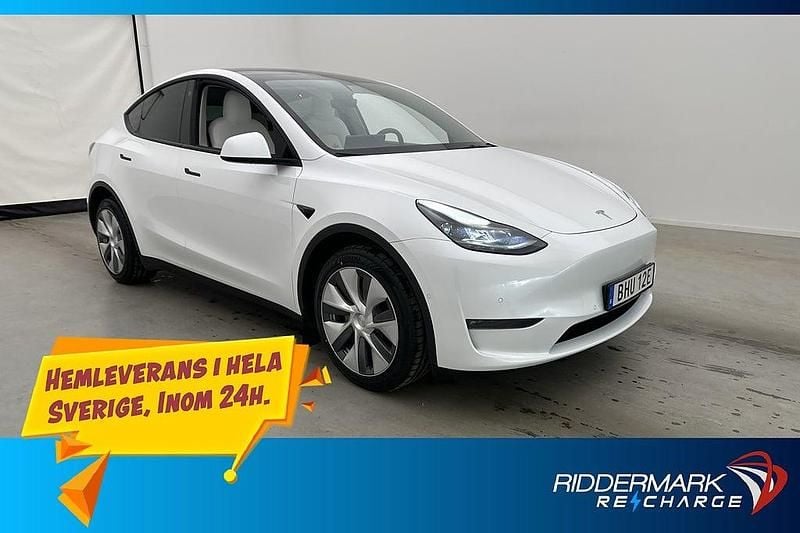Vit Begagnad 2022 Tesla Model Y Long Range AWD SUV | 379 800 kr (Marknadspris) - Bild 1/3