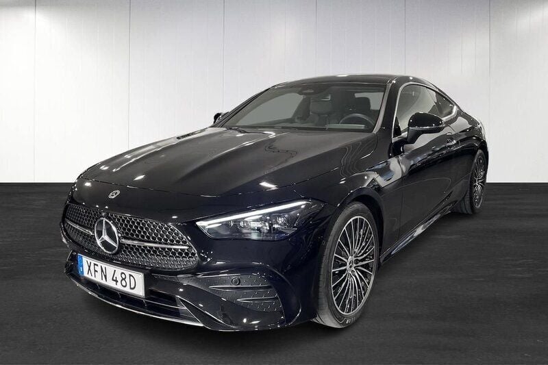 Svart Begagnad 2024 Mercedes CLE200 AMG Sportkupé | 659 900 kr (Superpris) - Bild 1/4