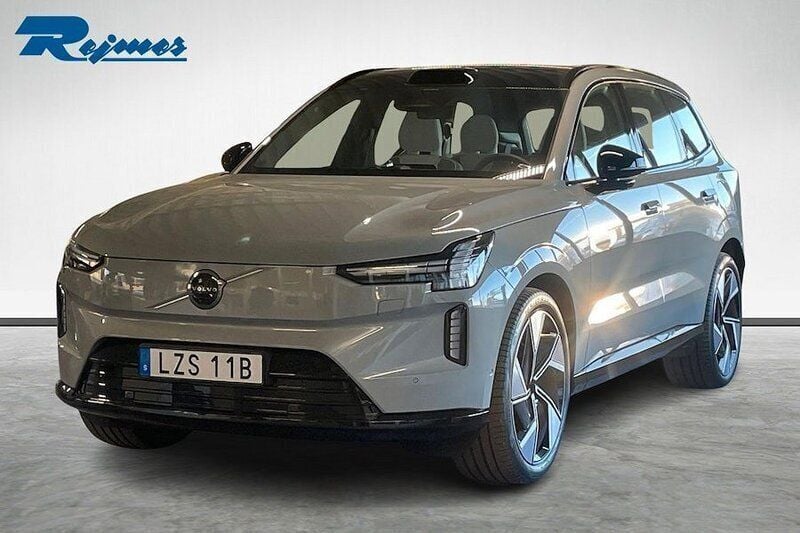 Grå (vapour grey metallic) Ny 2024 Volvo EX90 Performance SUV | 1 088 900 kr (Marknadspris) - Bild 1/3
