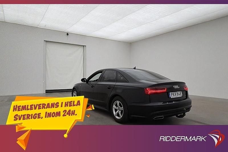 Begagnad Audi A6 S-Line 190 HK (139 kW) 2017 Svart Sedan