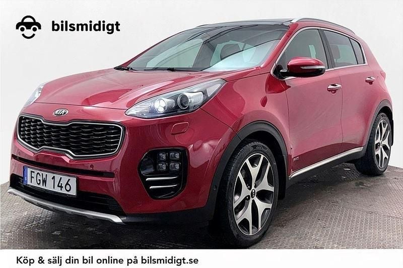 Röd Begagnad 2017 Kia Sportage GT-Line SUV | 178 900 kr (Bra pris) - Bild 1/3