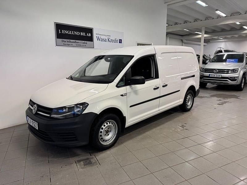 Vit Begagnad 2020 VW Caddy Maxi Minibuss | 159 900 kr (Bra pris) - Bild 1/4