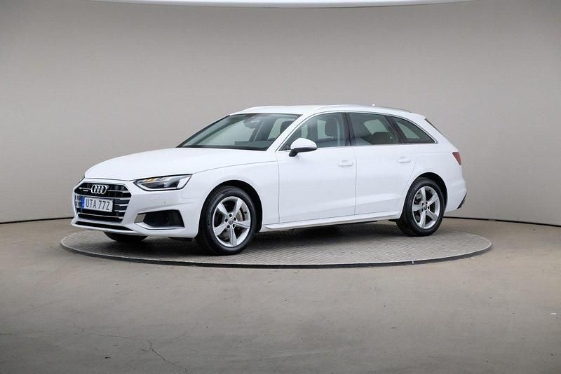 Vit Begagnad 2019 Audi A4 Advanced Kombi | 239 000 kr (Marknadspris) - Bild 1/4