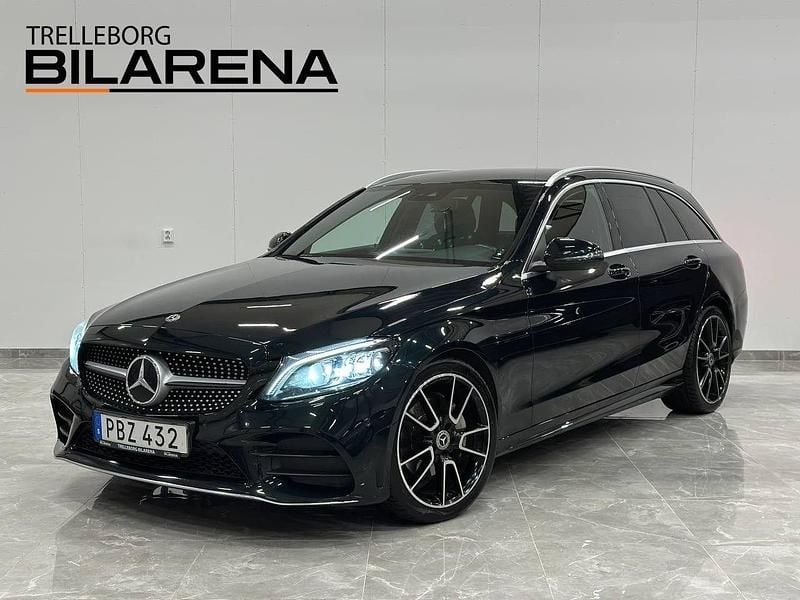 Grön Begagnad 2019 Mercedes C220 AMG line Kombi | 209 900 kr (Bra pris) - Bild 1/4