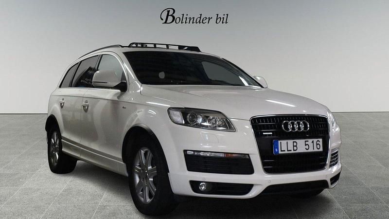 Vit Begagnad 2007 Audi Q7 Comfort SUV | 108 900 kr (Bra pris) - Bild 1/4