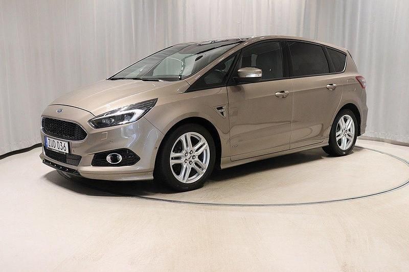 Grå Begagnad 2018 Ford S-MAX S Minibuss | 218 800 kr (Marknadspris) - Bild 1/4