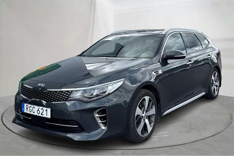 Grå Begagnad 2017 Kia Optima GT-Line | 145 000 kr - Bild 1/4
