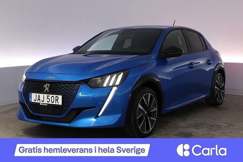 Blå Begagnad 2020 Peugeot e-208 GT-line Halvkombi | 169 990 kr (Bra pris) - Bild 1/2