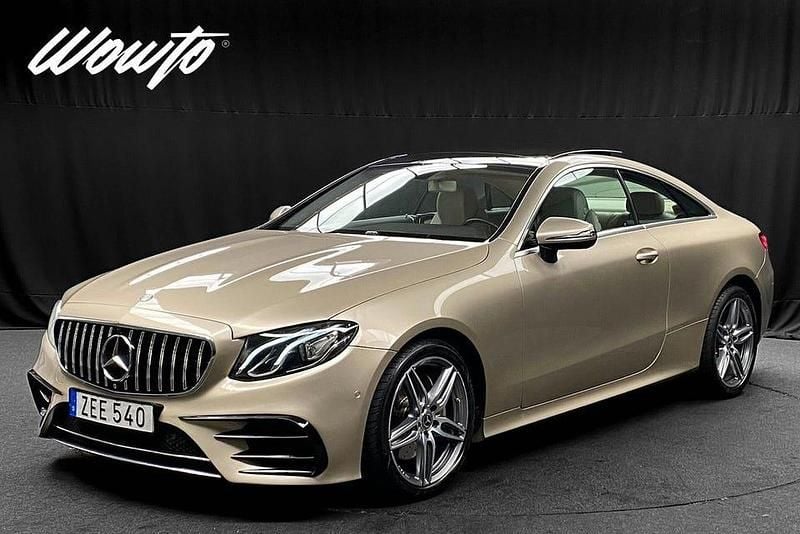 Silver Begagnad 2017 Mercedes E200 AMG Sportkupé | 329 800 kr (Bra pris) - Bild 1/3