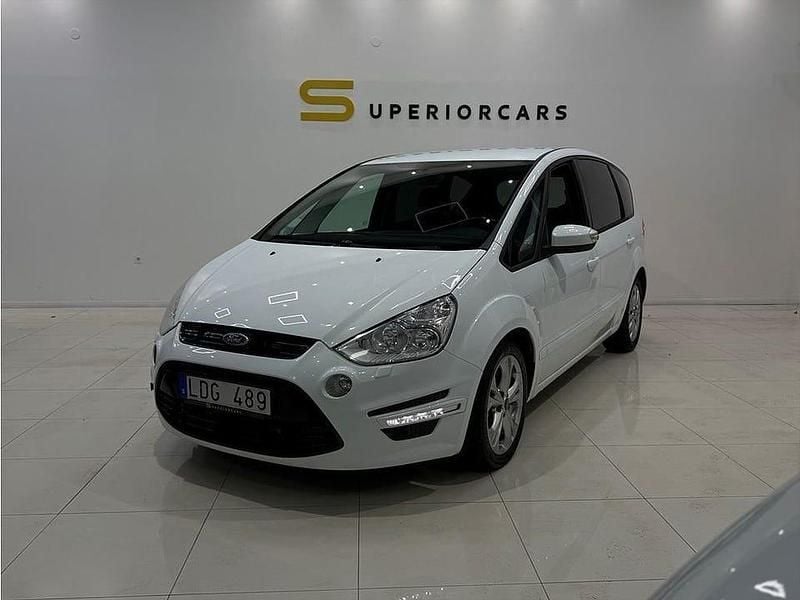 Vit Begagnad 2013 Ford S-MAX Sport Minibuss | 79 900 kr (Marknadspris) - Bild 1/4