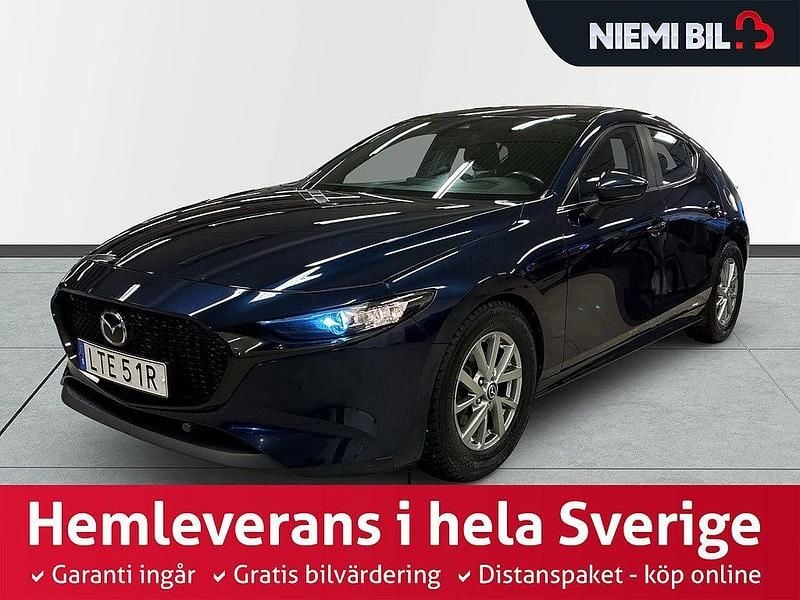 Blå Begagnad 2019 Mazda 3 Halvkombi | 199 900 kr (Marknadspris) - Bild 1/3