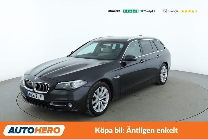 Grå Begagnad 2015 BMW 520 Kombi | 160 000 kr (Marknadspris) - Bild 1/4
