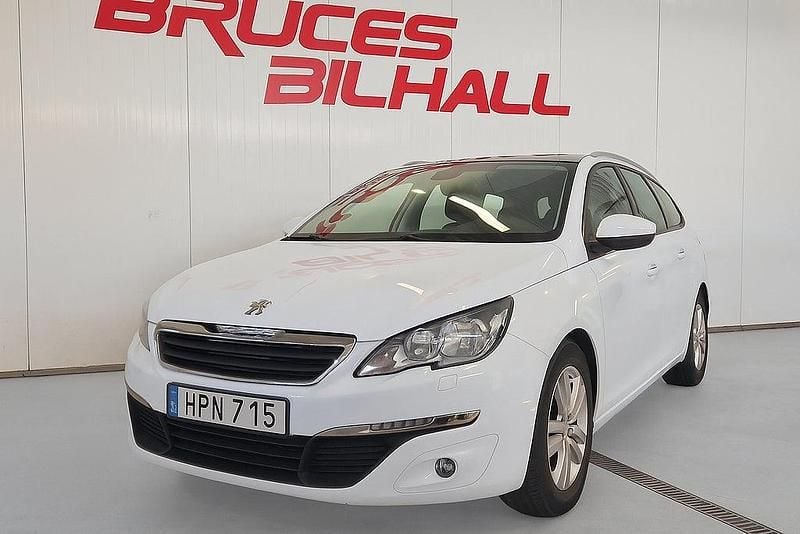 Vit Begagnad 2014 Peugeot 308 SW Active Kombi | 95 900 kr (Marknadspris) - Bild 1/4