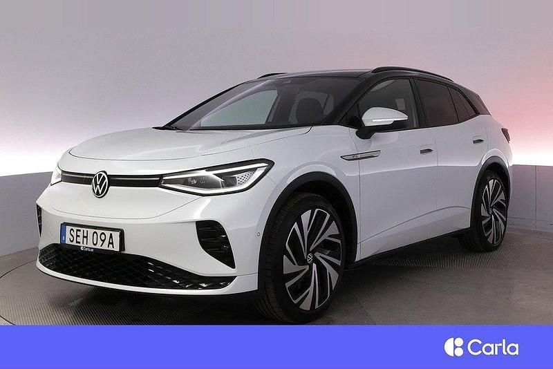 Vit Begagnad 2022 VW ID.4 GTX SUV | 404 900 kr - Bild 1/4