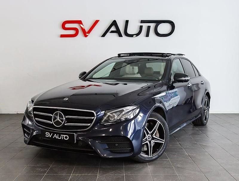 Begagnad Mercedes E300 AMG 306 HK (225 kW) 2020 Mörkblå Sedan