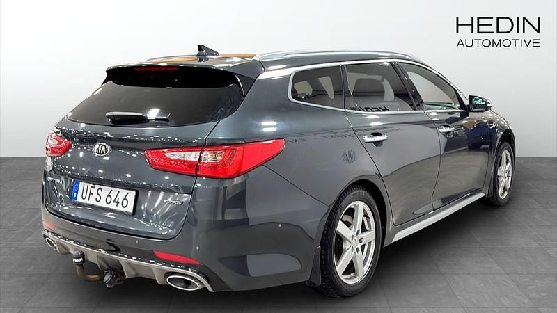 Begagnad Kia Optima GT-Line 141 HK (103 kW) 2018 Grå Kombi