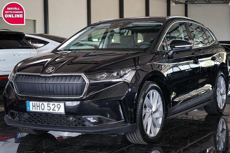 Svart Begagnad 2021 Skoda Enyaq iV Comfort SUV | 289 500 kr - Bild 1/4