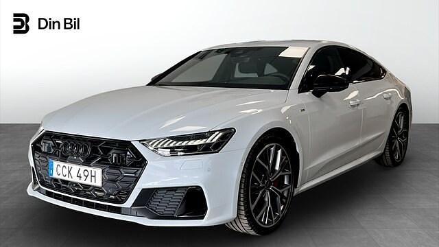 Glaciärvit metallic Begagnad 2024 Audi A7 Sportback S-Line Halvkombi | 684 900 kr (Marknadspris) - Bild 1/4