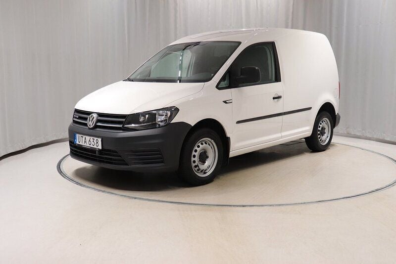 Vit Begagnad 2018 VW Caddy Minibuss | 79 900 kr (Superpris) - Bild 1/4