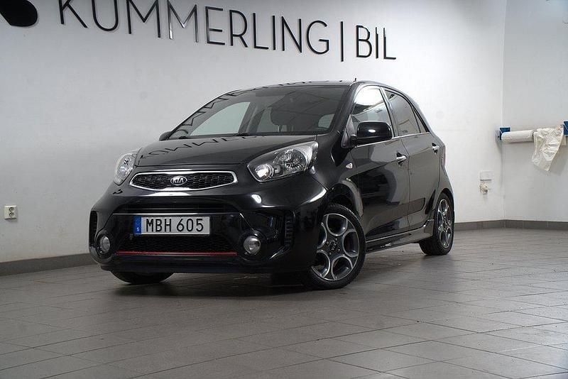 Svart Begagnad 2015 Kia Picanto Halvkombi | 114 900 kr (Marknadspris) - Bild 1/4