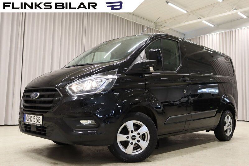 Svart (svart metallic) Begagnad 2019 Ford Transit Custom Van | 199 900 kr (Marknadspris) - Bild 1/4