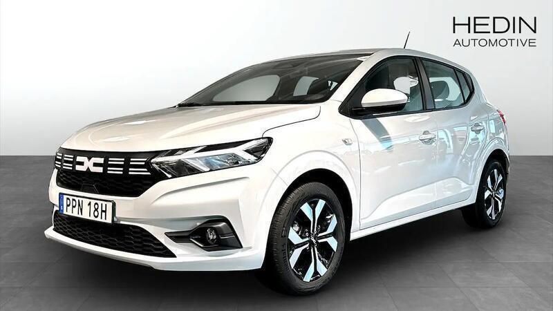 Vit Ny 2024 Dacia Sandero Expression Halvkombi | 209 900 kr (Lite dyr) - Bild 1/4
