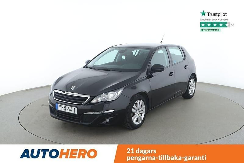 Svart Begagnad 2016 Peugeot 308 Active Halvkombi | 89 000 kr (Marknadspris) - Bild 1/4