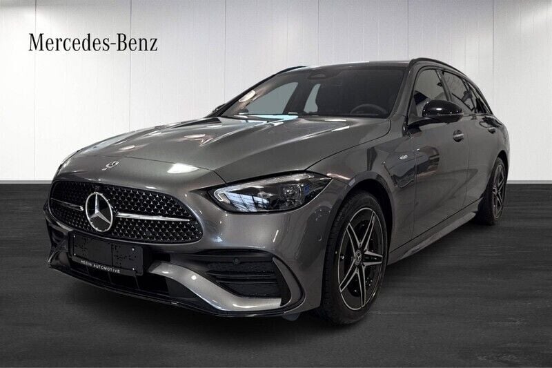 Grå (grey) Begagnad 2025 Mercedes C300e AMG Line Premium Kombi | 676 778 kr - Bild 1/4