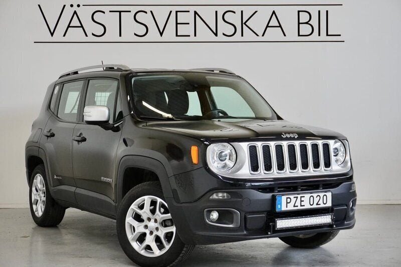 Svart Begagnad 2015 Jeep Renegade Limited SUV | 159 000 kr - Bild 1/4