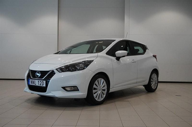 Vit Begagnad 2022 Nissan Micra Acenta Halvkombi | 164 800 kr (Marknadspris) - Bild 1/3