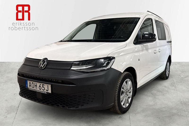 Vit Begagnad 2024 VW Caddy Maxi Minibuss | 249 900 kr (Marknadspris) - Bild 1/4