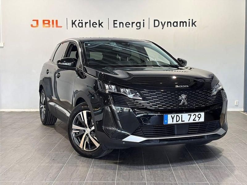 Svart Begagnad 2022 Peugeot 3008 Allure SUV | 264 900 kr (Bra pris) - Bild 1/4