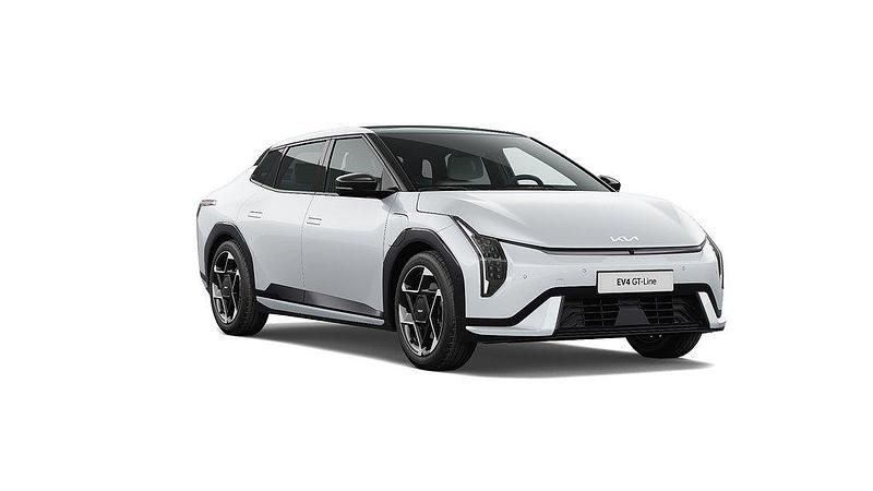 Snow white pearl Ny 2026 Kia EV4 GT-Line Halvkombi | 644 900 kr - Bild 1/1
