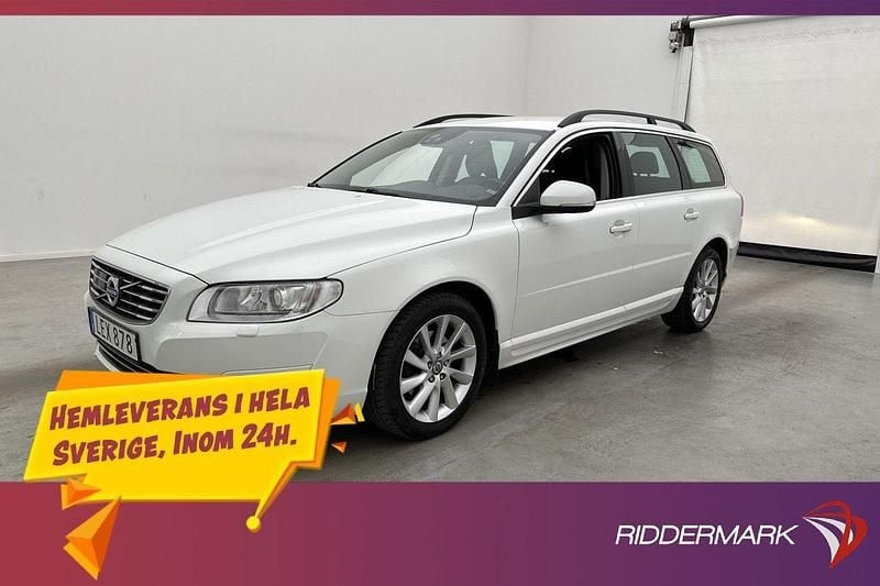 Vit Begagnad 2015 Volvo V70 Momentum Kombi | 184 800 kr (Dyr) - Bild 1/3