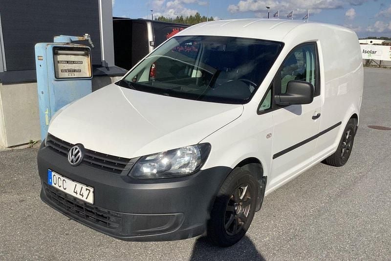 Vit Begagnad 2014 VW Caddy Minibuss | 65 000 kr (Marknadspris) - Bild 1/4