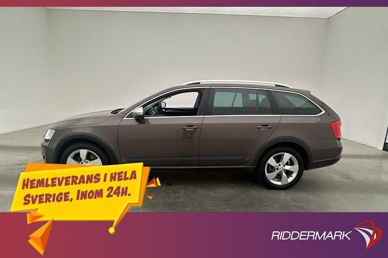 Mörkbrun Begagnad 2015 Skoda Octavia Scout Kombi | 138 900 kr (Marknadspris) - Bild 1/3