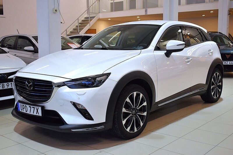 Vit Begagnad 2019 Mazda CX-3 Optimum SUV | 219 000 kr (Marknadspris) - Bild 1/4