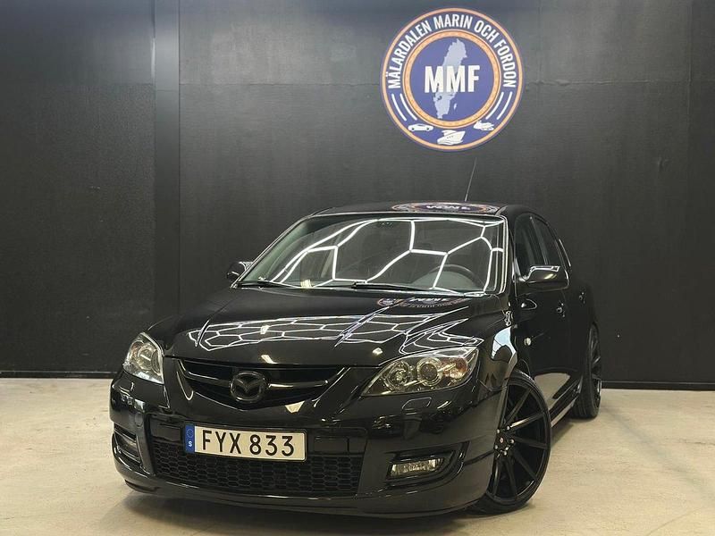 Svart Begagnad 2008 Mazda 3 Halvkombi | 84 800 kr (Lite dyr) - Bild 1/4