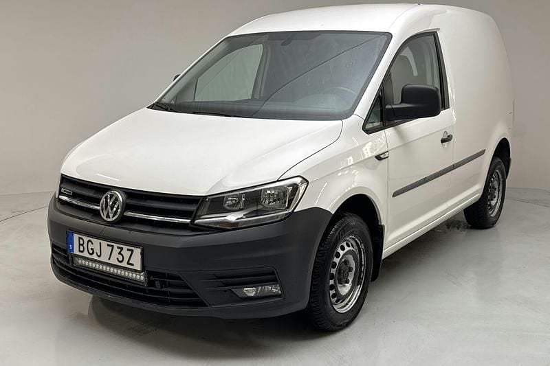 Vit Begagnad 2020 VW Caddy Minibuss | 181 090 kr (Superpris) - Bild 1/4