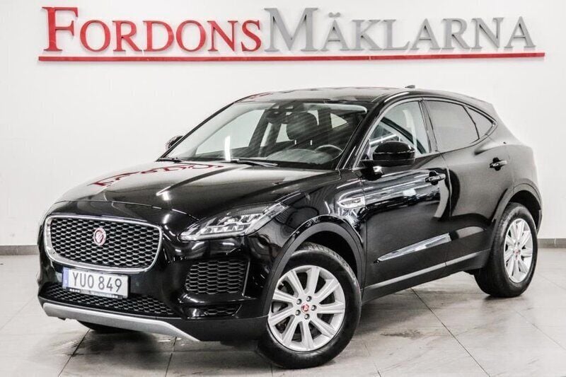 Svart metallic Begagnad 2018 Jaguar E-Pace S SUV | 219 900 kr (Marknadspris) - Bild 1/4