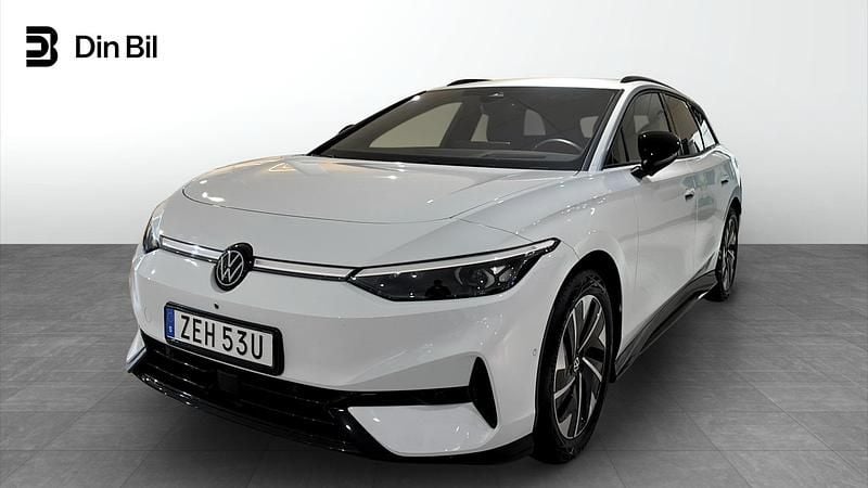 Vit Begagnad 2024 VW ID.7 Pro Performance Kombi | 484 900 kr (Bra pris) - Bild 1/4