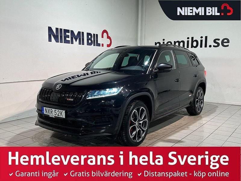 Svart Begagnad 2019 Skoda Kodiaq RS SUV | 339 900 kr (Marknadspris) - Bild 1/3