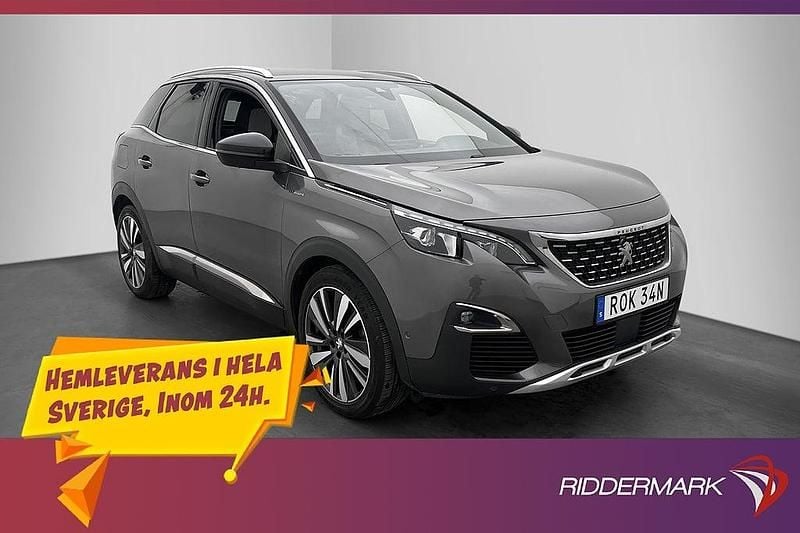 Grå Begagnad 2019 Peugeot 3008 GT | 214 900 kr - Bild 1/3
