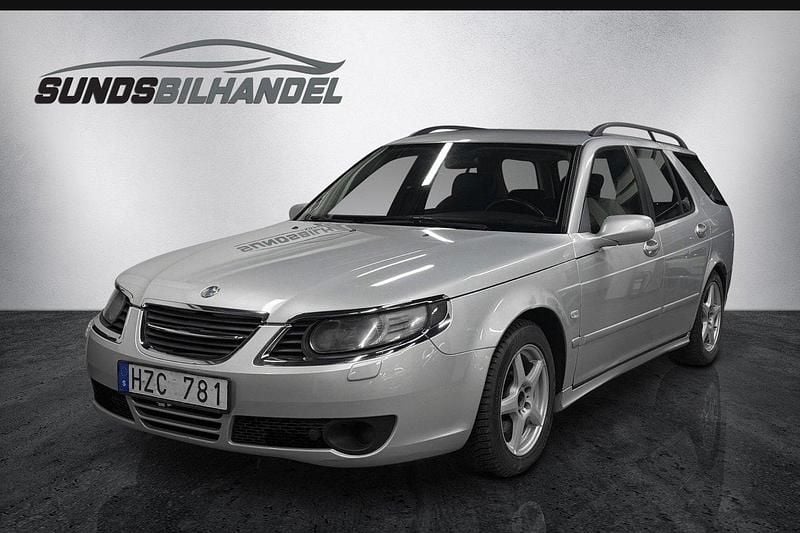 Grå Begagnad 2009 Saab 9-5 Linear Kombi | 39 900 kr (Marknadspris) - Bild 1/4