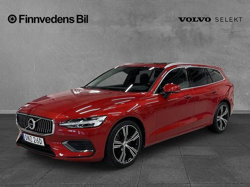 Röd Begagnad 2021 Volvo V60 Inscription Kombi | 349 000 kr - Bild 1/4