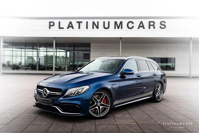 Blå Begagnad 2017 Mercedes C63S AMG AMG Kombi | 559 000 kr (Marknadspris) - Bild 1/4