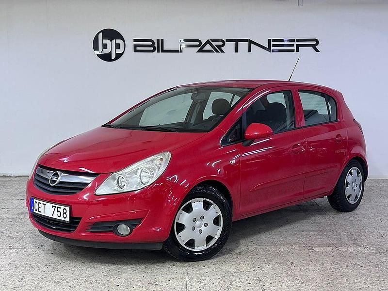 Röd Begagnad 2007 Opel Corsa Halvkombi | 34 900 kr (Marknadspris) - Bild 1/4