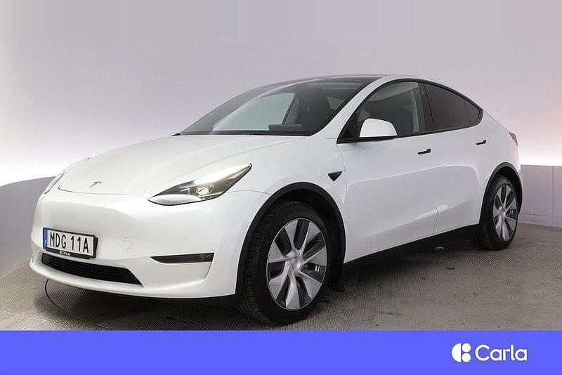 Vit Begagnad 2022 Tesla Model Y Long Range AWD SUV | 399 900 kr - Bild 1/4