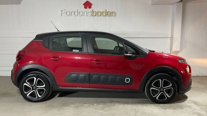 Röd Begagnad 2020 Citroën C3 Shine Halvkombi | 89 800 kr (Bra pris) - Bild 1/4